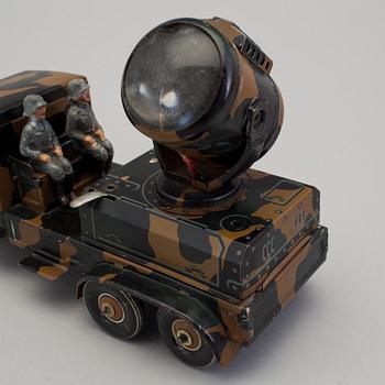 A tinplate Tipp & Co search light car, Germany, 1930/40s.