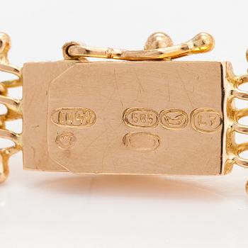 Halsband, 14K guld. Finska importstämplar.