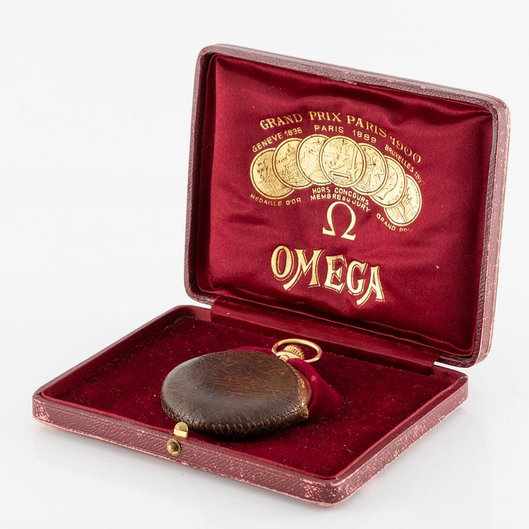 Omega, pocket watch, hunter, 53.5 mm.