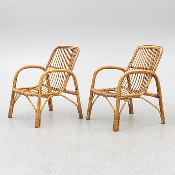 A set of six armchairs, mid/second half of the 20th century.
