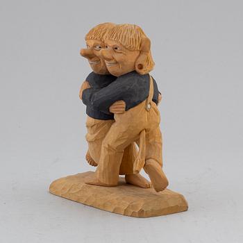 HERMAN ROSELL, sculpture, painted wodd, signed and dated 1959.