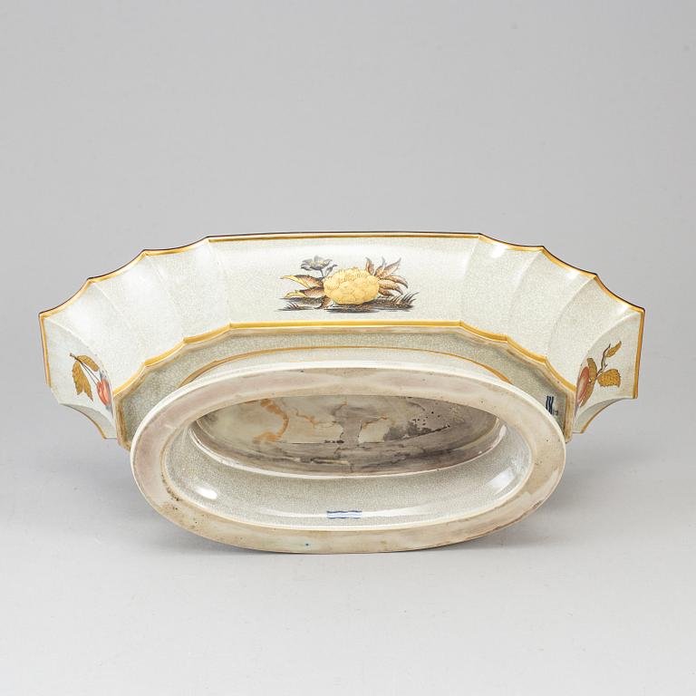 A large porcelain jardinière, Royal Copenhagen, attributed to Thorkild Olsen.