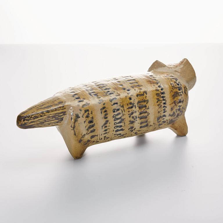 FIGURIN, stengods, "Katt", Lisa Larson, Gustavsberg. Ur serien "Stora zoo", i produktion 1958-1979.