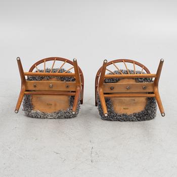 Helge Sibast, stolar, ett par, "No 8", Sibast Furniture, Danmark 1900-talets mitt.