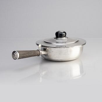 A dish with handle and cover, silver, MGAB, Uppsala, Sweden, 1934.