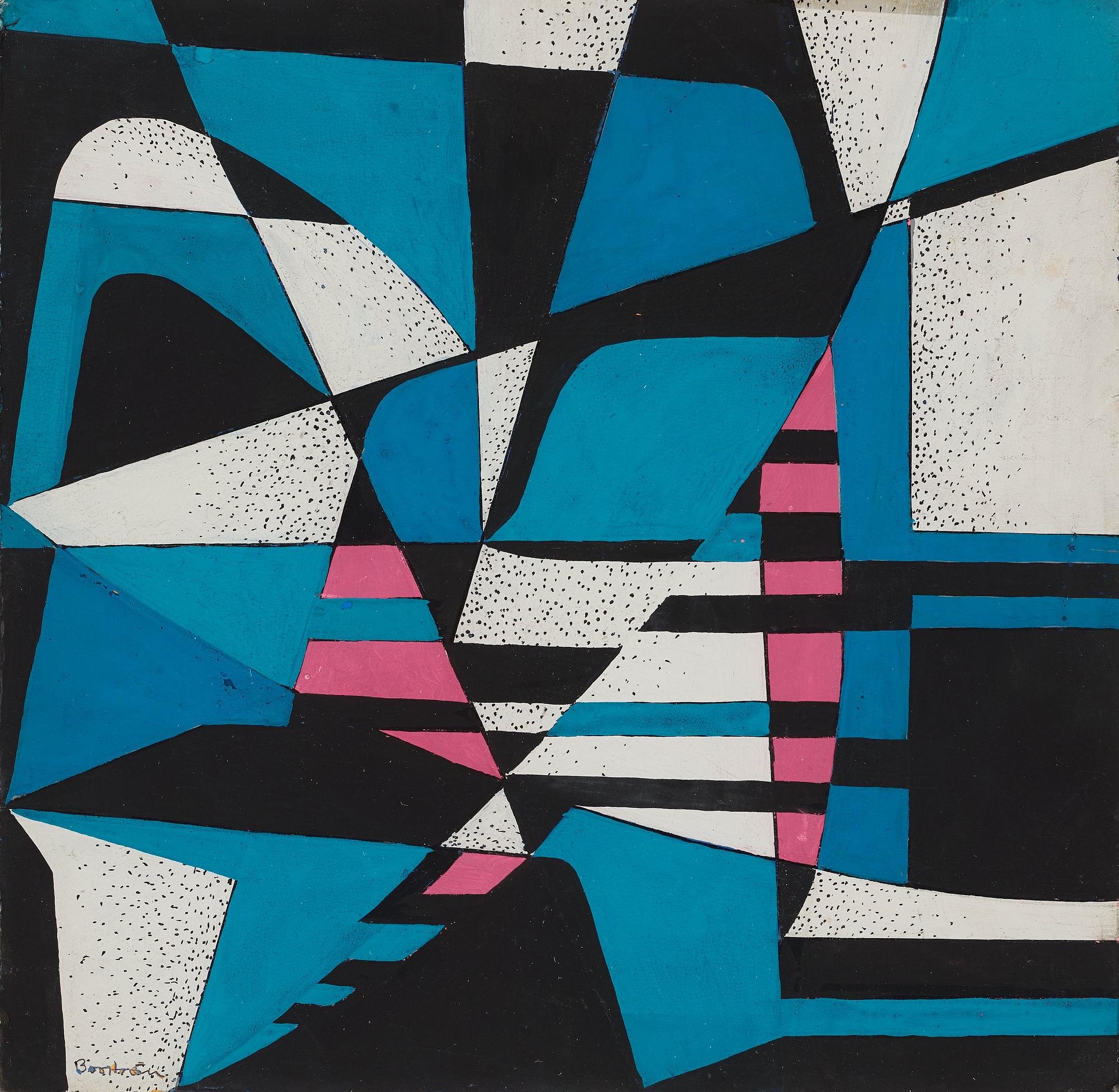 HARRY BOOSTRÖM, Gouache, signed. Dated -54 verso.