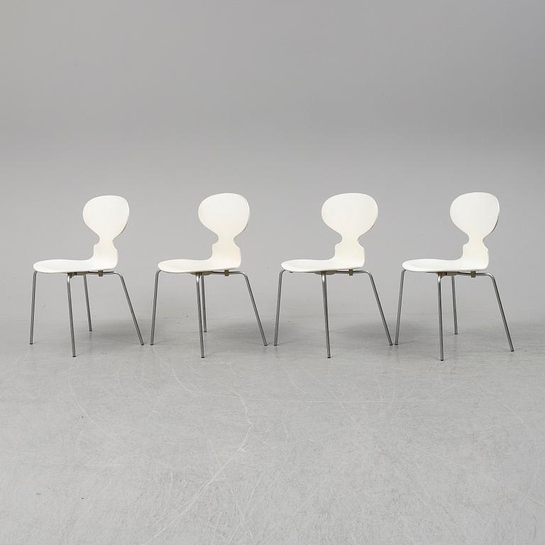 ARNE JACOBSEN, four 'Myran' chairs, Fritz Hansen, 1970.