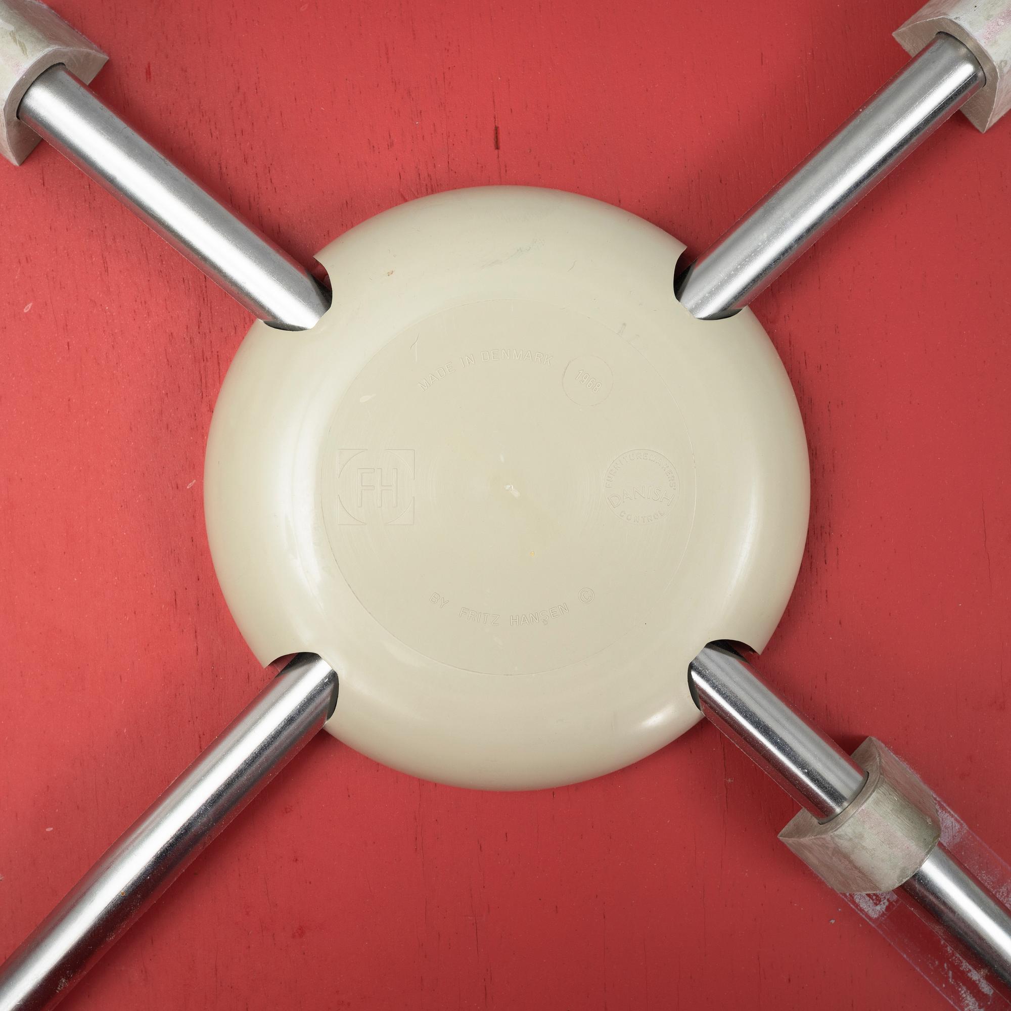 Arne Jacobsen, a set of four 'Myran' chairs, Fritz Hansen, Denmark, 1986.