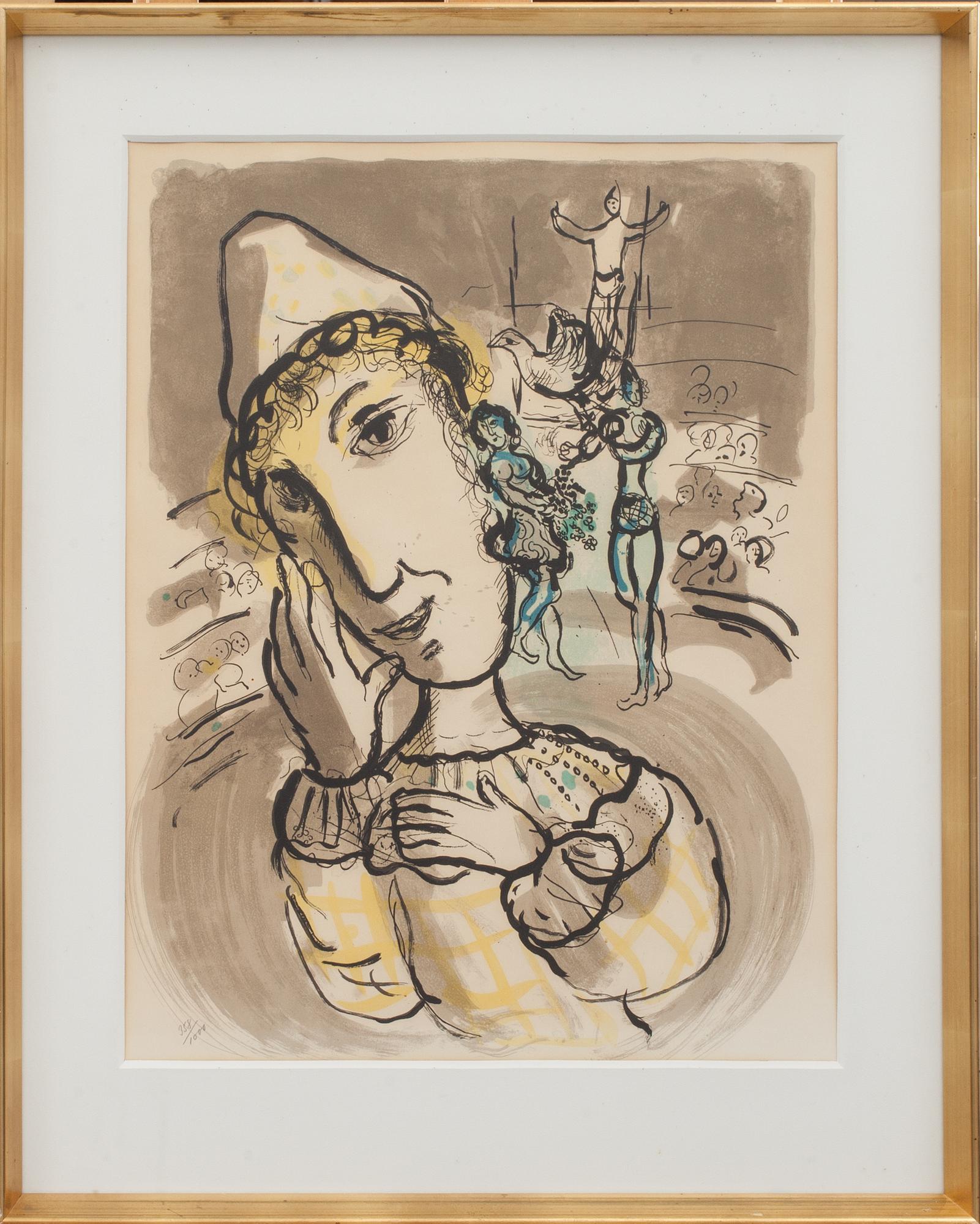 MARC CHAGALL, litografi. Borstahusens konstföreningsaffisch 1967. numr 358/1000.