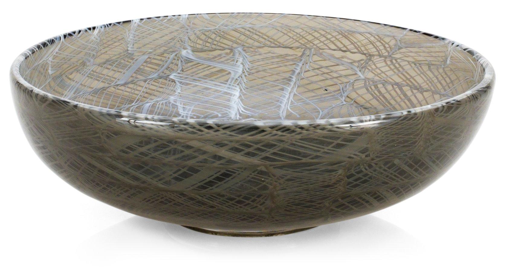 PAOLO VENINI, skål, "Mosaic Zanfirico", Venini Murano, Italien 1950-tal.