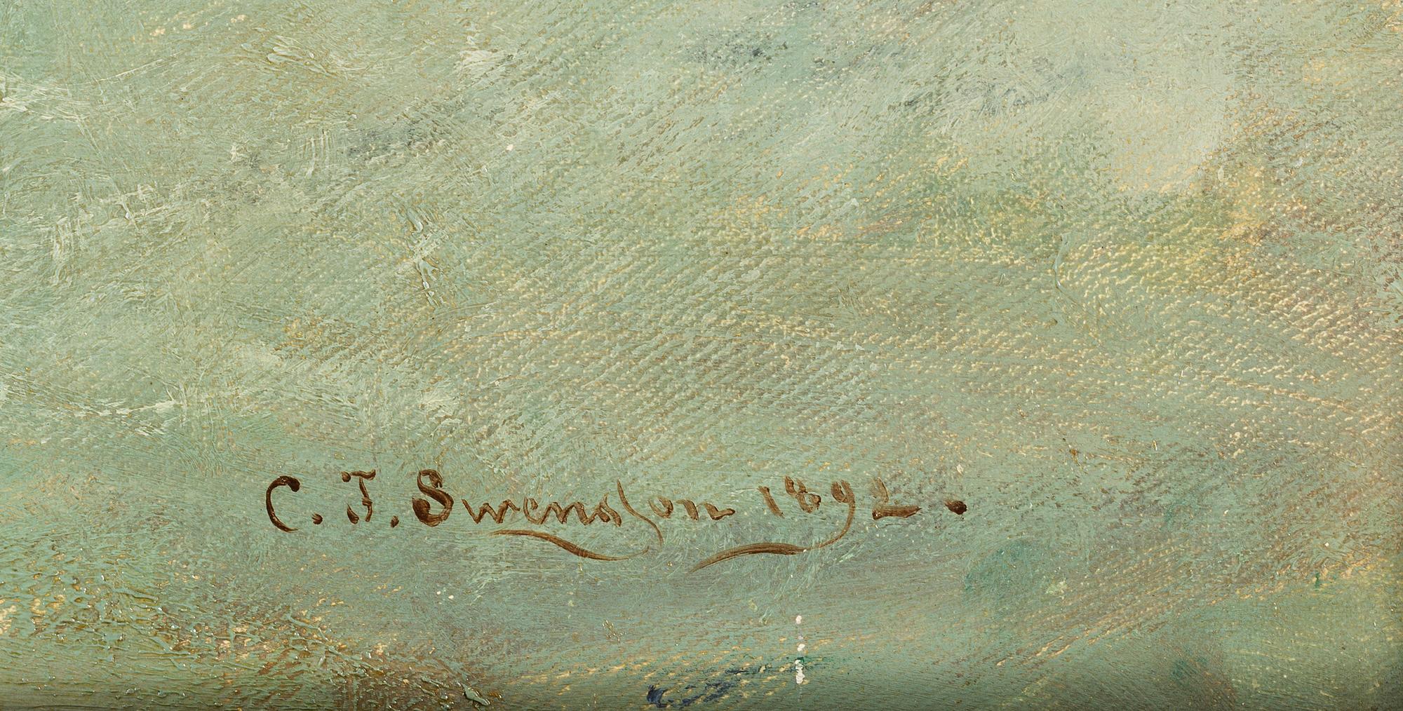 CHRISTIAN FREDRIK SWENSSON, oil on canvas, signed and dated 1892.