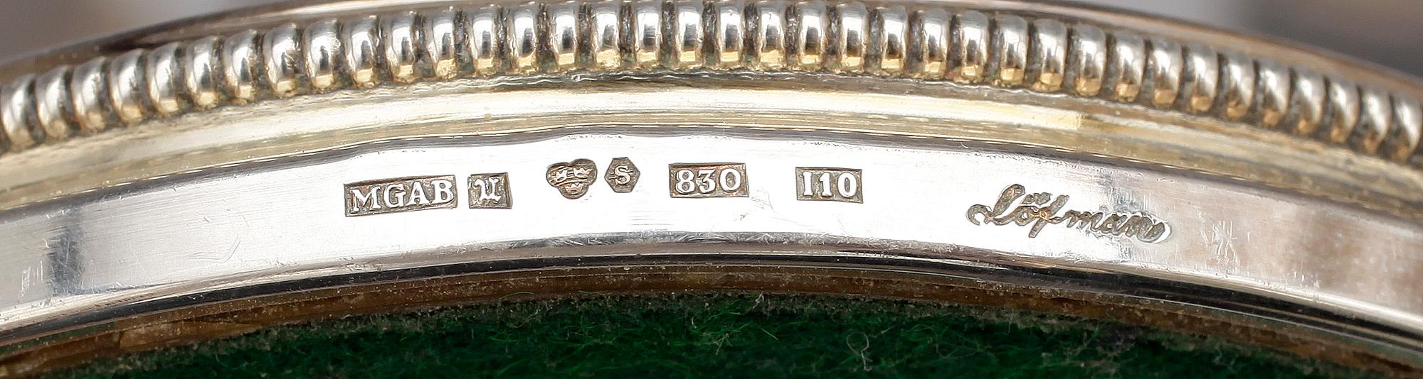 LJUSSTAKAR, 2 par, silver, bl a Löfman, MGAB, 1970-/80-tal.