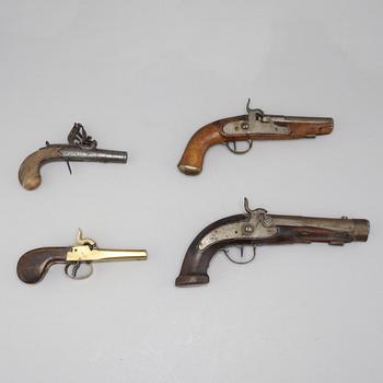 Four guns, 19th century.