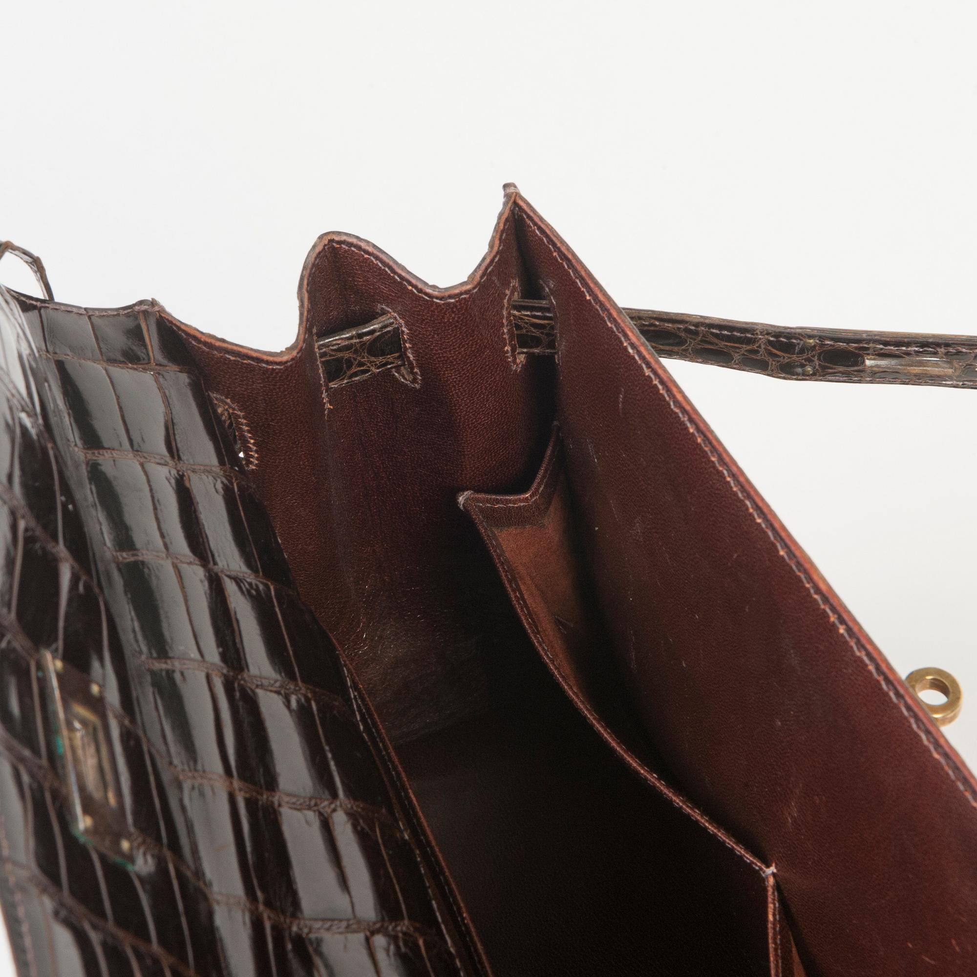 HANDVÄSKA, Hermès, "Kelly", 1960/70-tal.