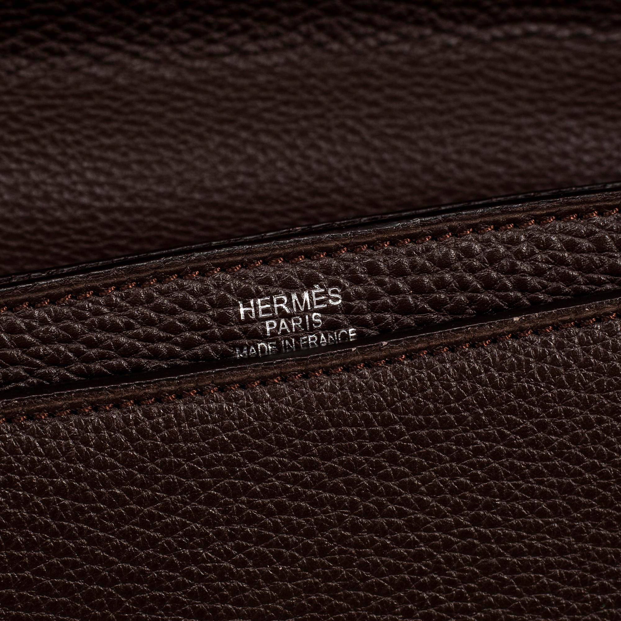 HERMÈS, a 'Sac à Dépêches' leather briefcase, 2008.