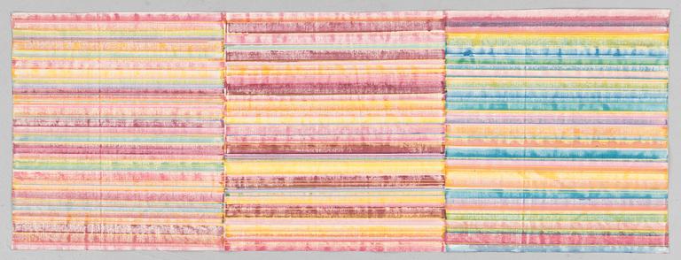 JEAN-MICHEL MEURICE, mixed media on canvas, signed and dated on verso 76-15.