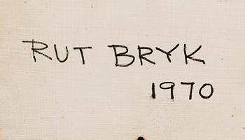 RUT BRYK, a porcelain relief, 'Candy' signed Rut Bryk 1970.