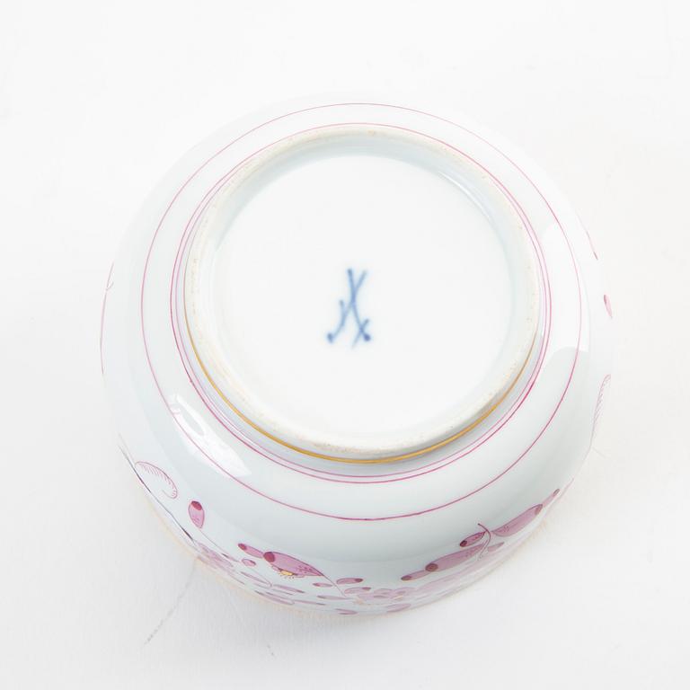 Tea service 17 pcs "Indische blume" Meissen later part of the 19th century porcelain.