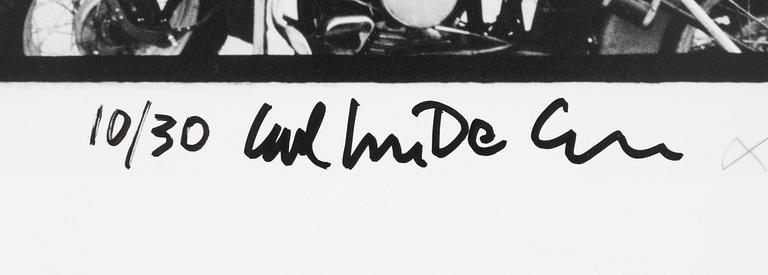 Carl Johan De Geer, photo, signed 10/30.