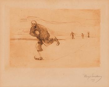 192. Hugo Simberg, DEATH IS SKATING.