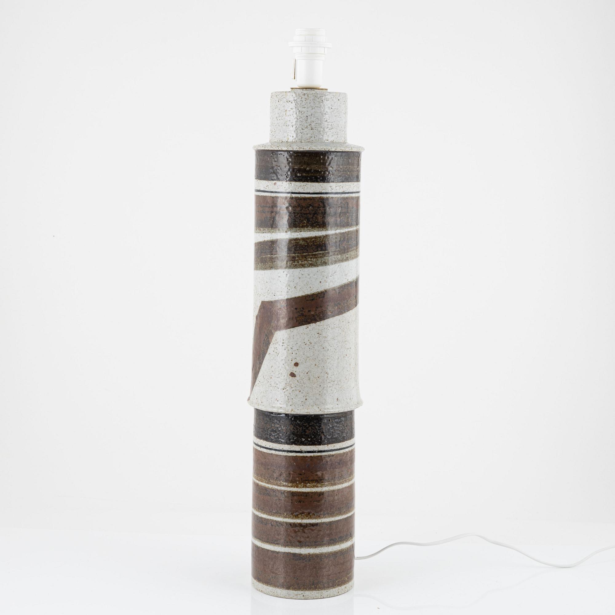 Inger Persson, golvlampa, stengods. Rörstrand.