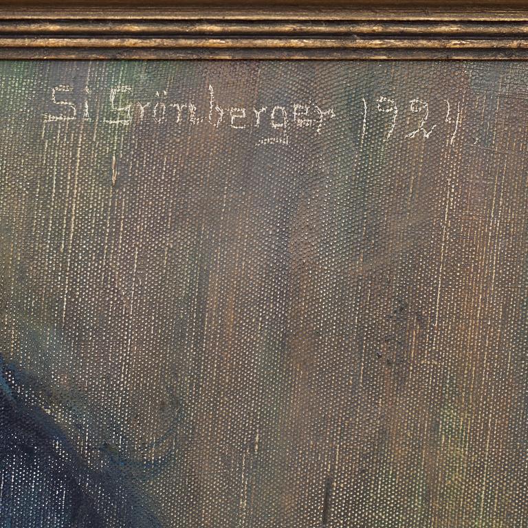 SIGNE GRÖNBERGER, olja på duk, sign o dat- 1924.