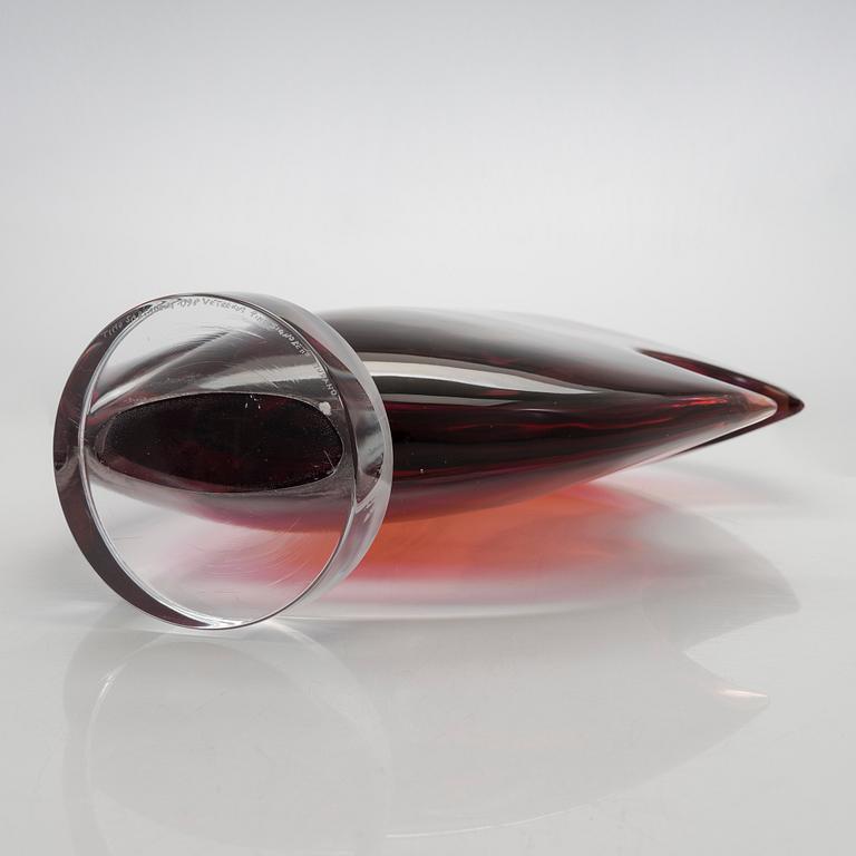 Timo Sarpaneva, skulptur, "Clamitatio" (Skriket) signerad Timo Sarpaneva 1998 Pino Signoretto Murano.