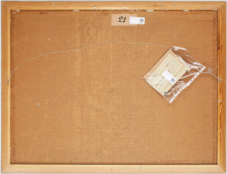 MARTIN EMOND, olja på pannå, signerad.