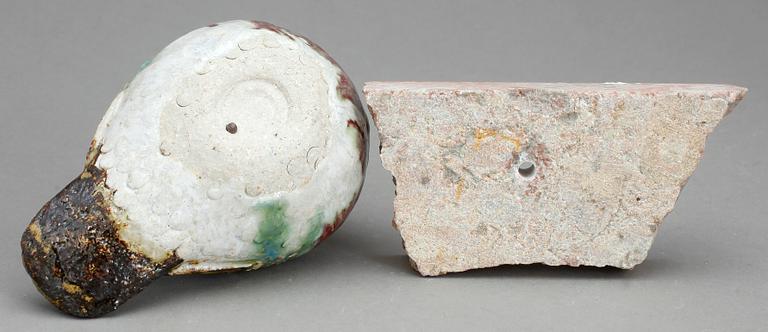 FIGURIN, stengods, Tyra Lundgren, Gustavsberg, Stämpelsignerad och otydligt daterad -55?.