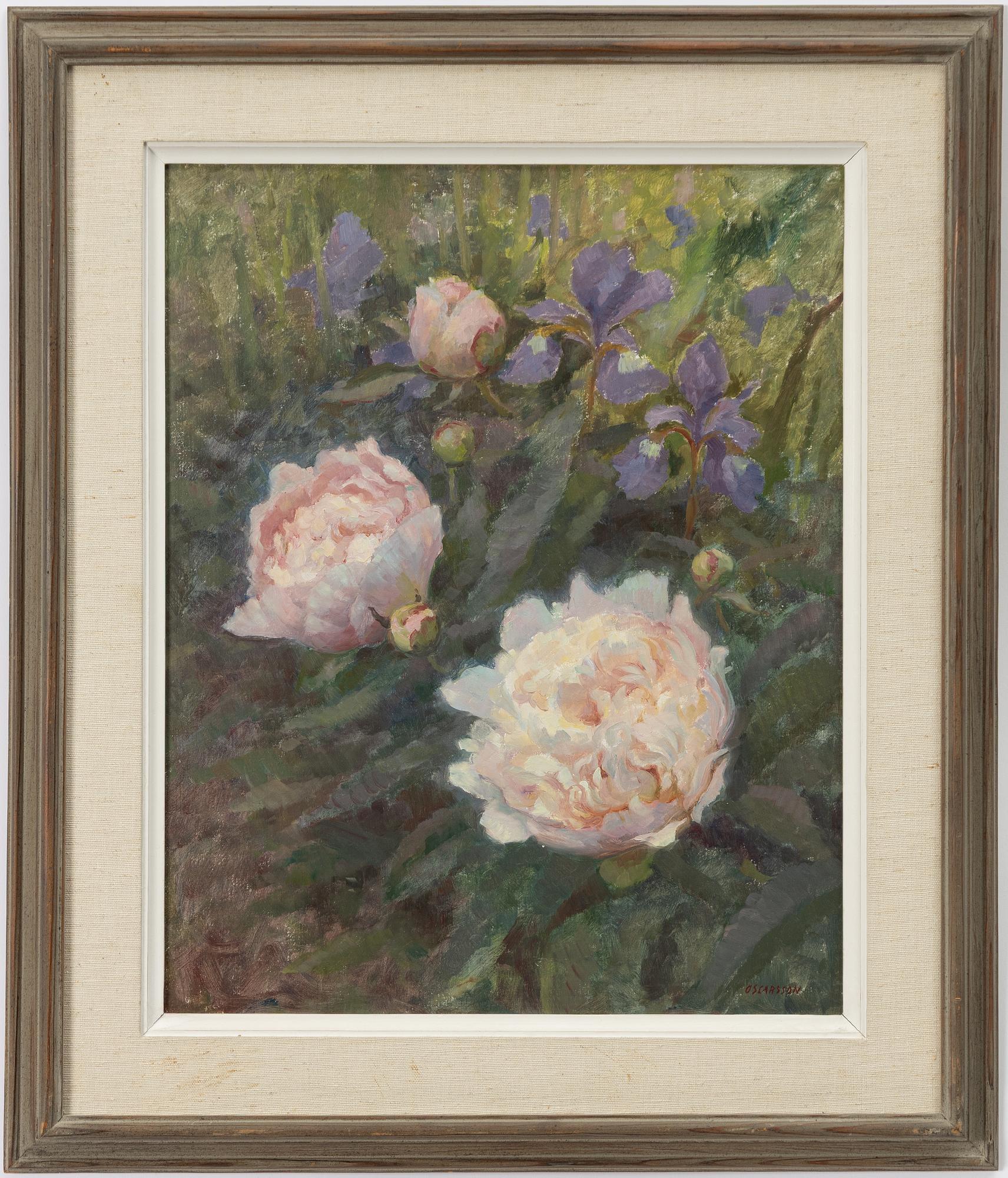 Bernhard Oscarsson, Peonies and irises.