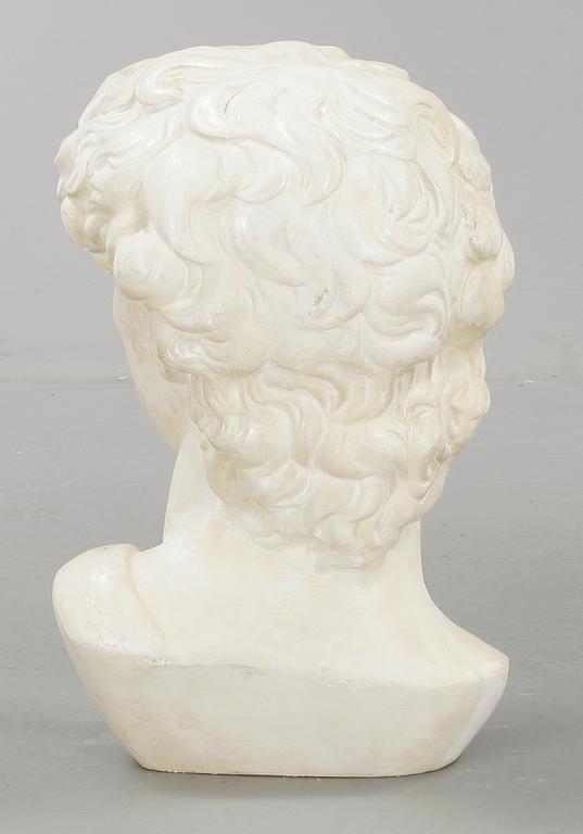 SKULPTUR, gips, efter Michelangelos "David", 1900-tal.