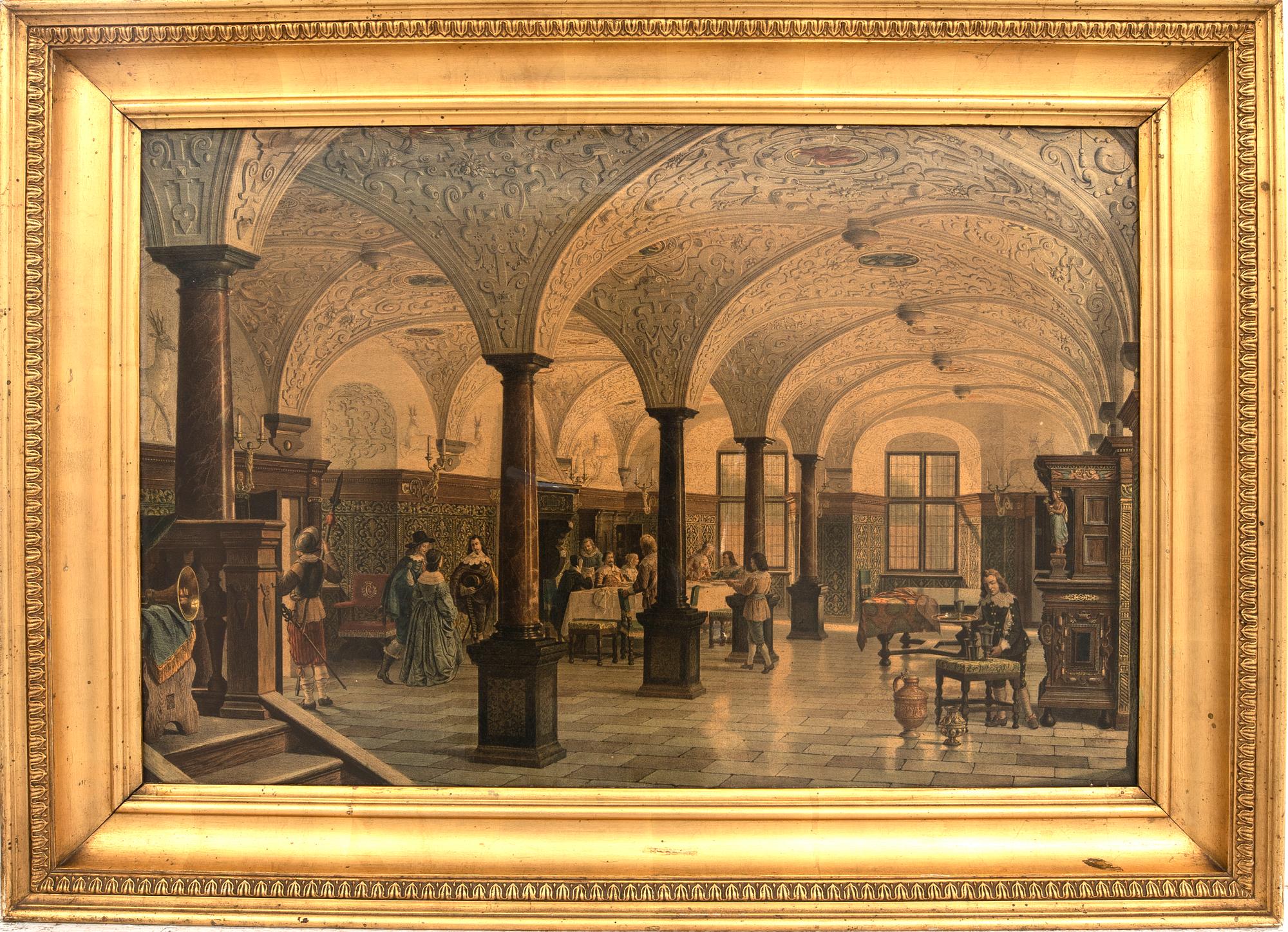 Decorative Paintings, 2 pcs, circa 1900.