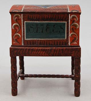 KISTA PÅ BENSTÄLLNING, Lima, 1800-talets mitt.