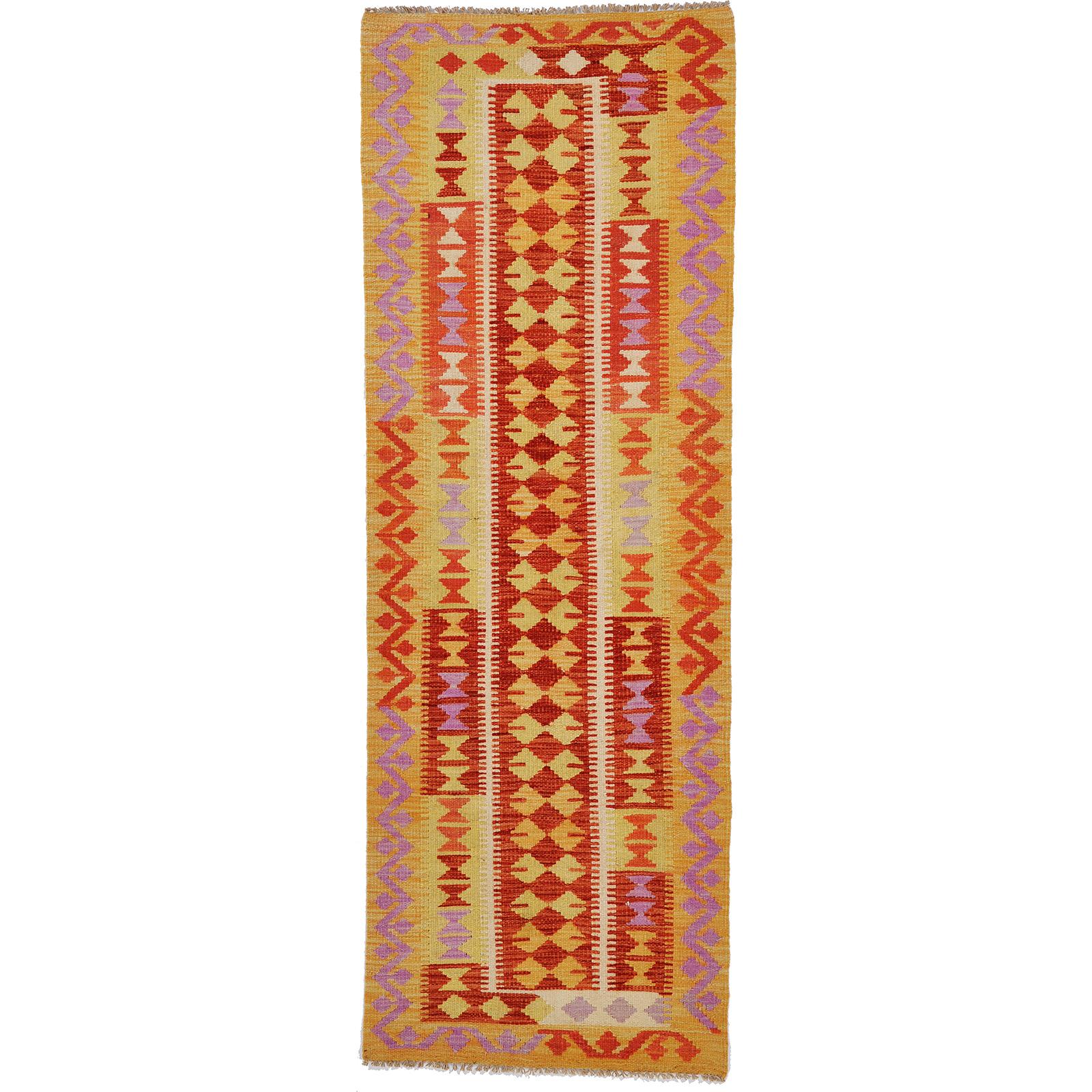 A runner, kilim, ca 207 x 73 cm.