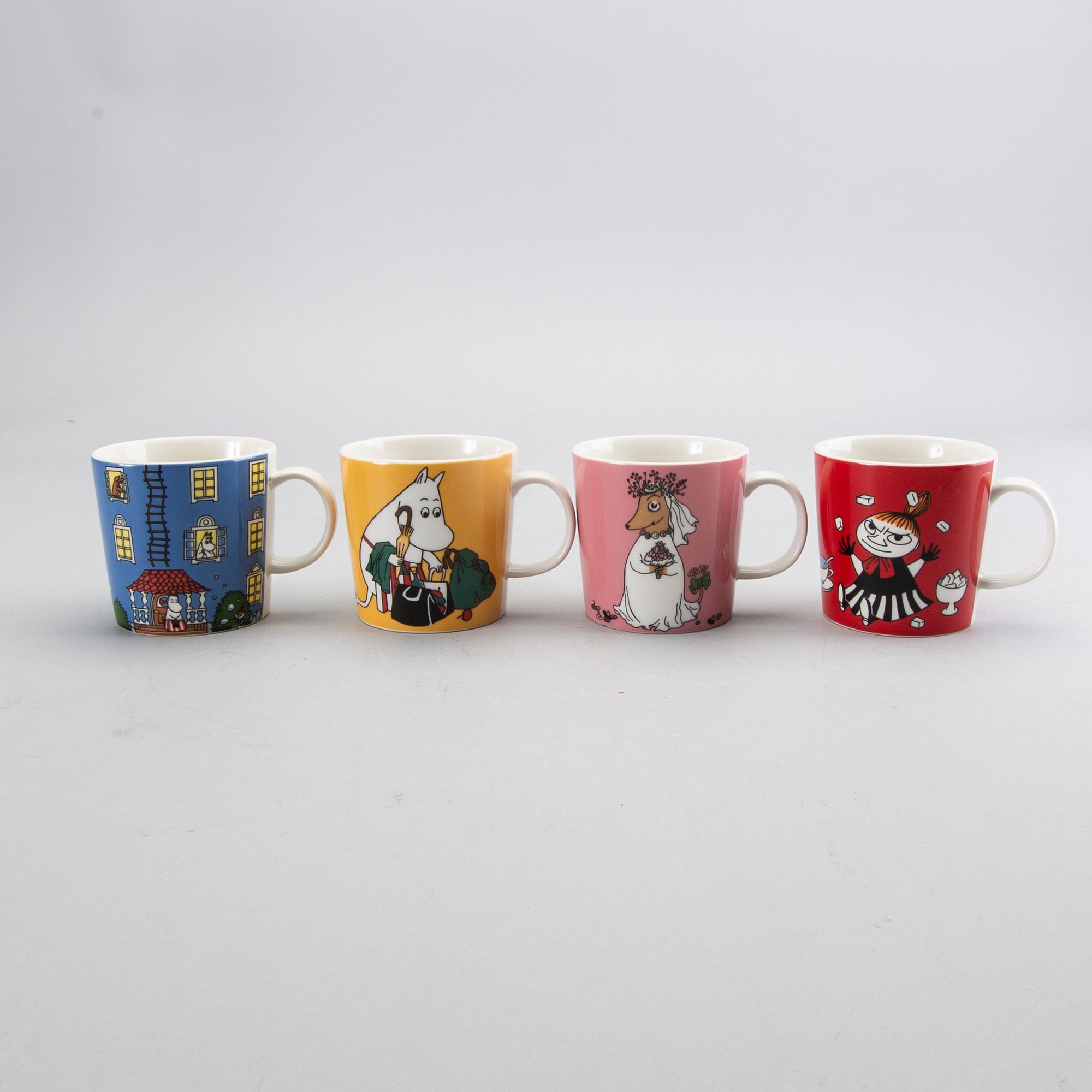 A set of 13 Moomin mugs Arabia 1996-.
