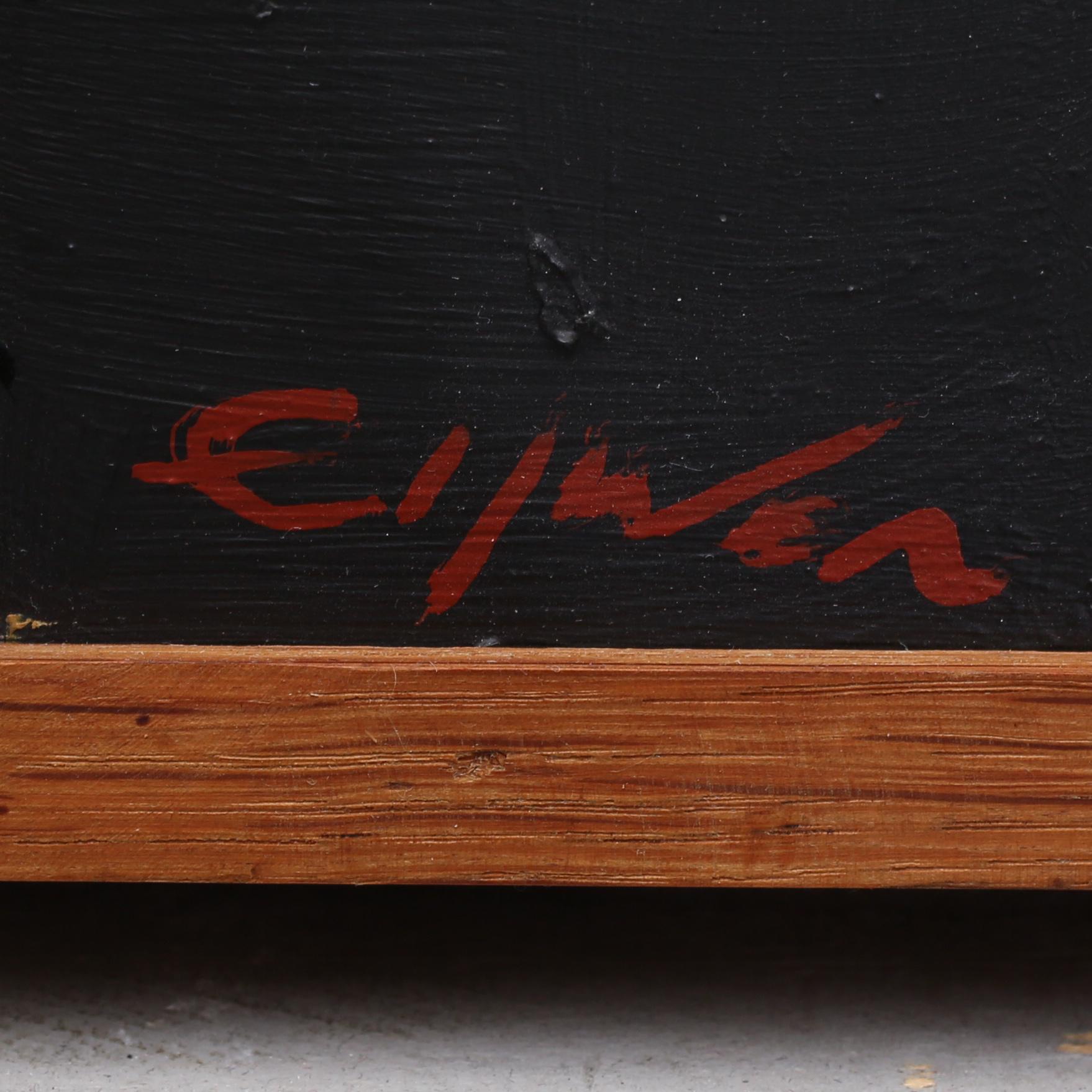 ERIC ELFWEN, olja på masonitpannå, signerad.