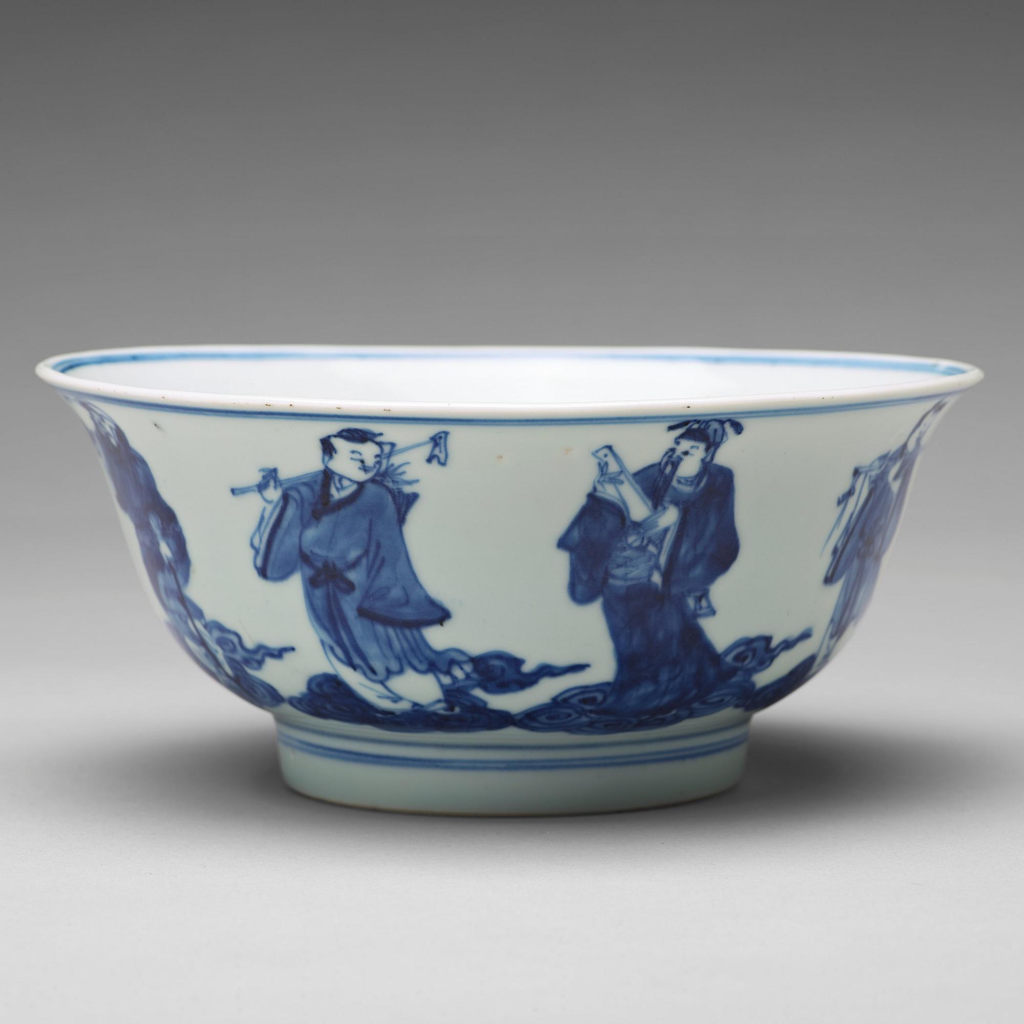 SKÅL, porslin. Qingdynastin (1644-1912) med Qianlong sigillmärke.