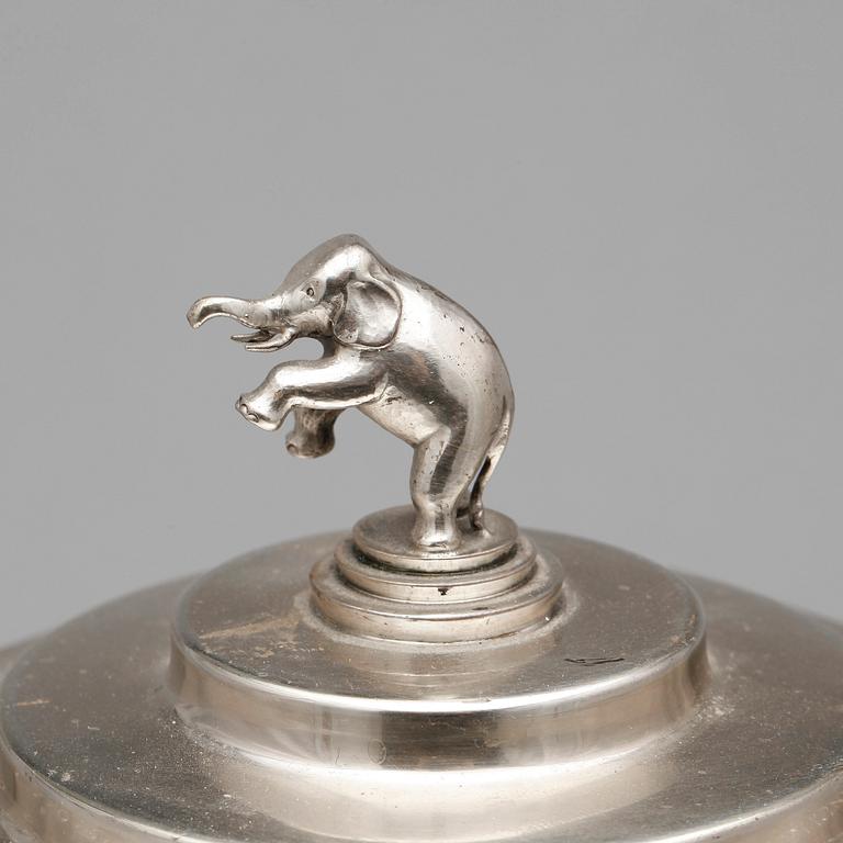 POKAL MED LOCK, sterling silver, Borgila, Stockholm 1934.