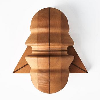 Sivert Lindblom, Sculpture, wood, two pieces.