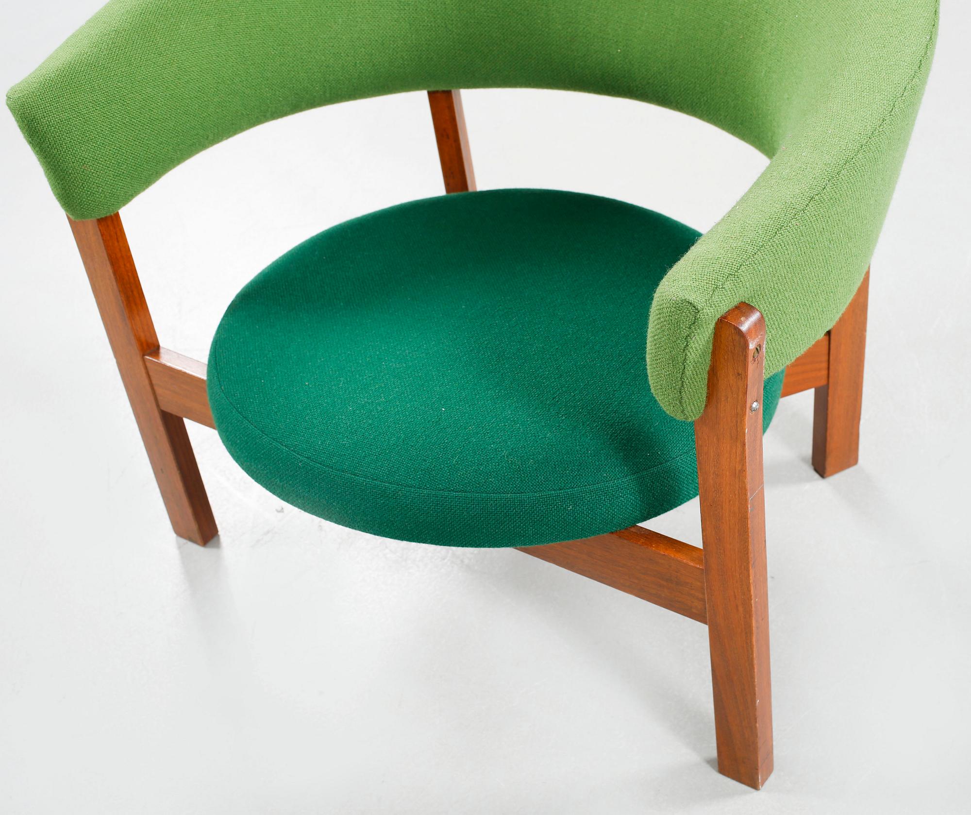 An armchair named "Prim", designed by Arne Wahl-Iversen for Ikea, made in the 1960s.