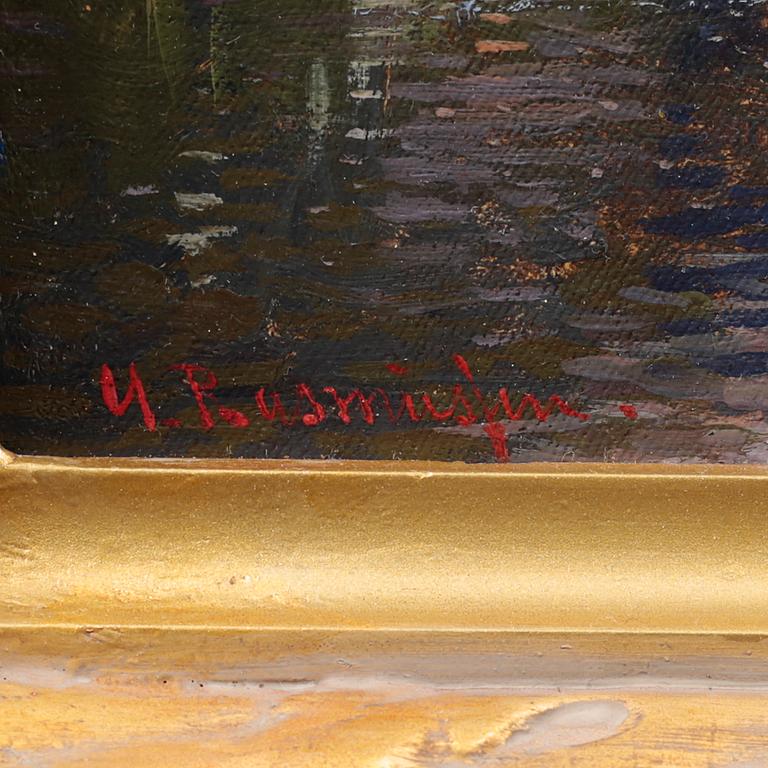 GEORG ANTON RASMUSSEN, olja på duk, signerad.