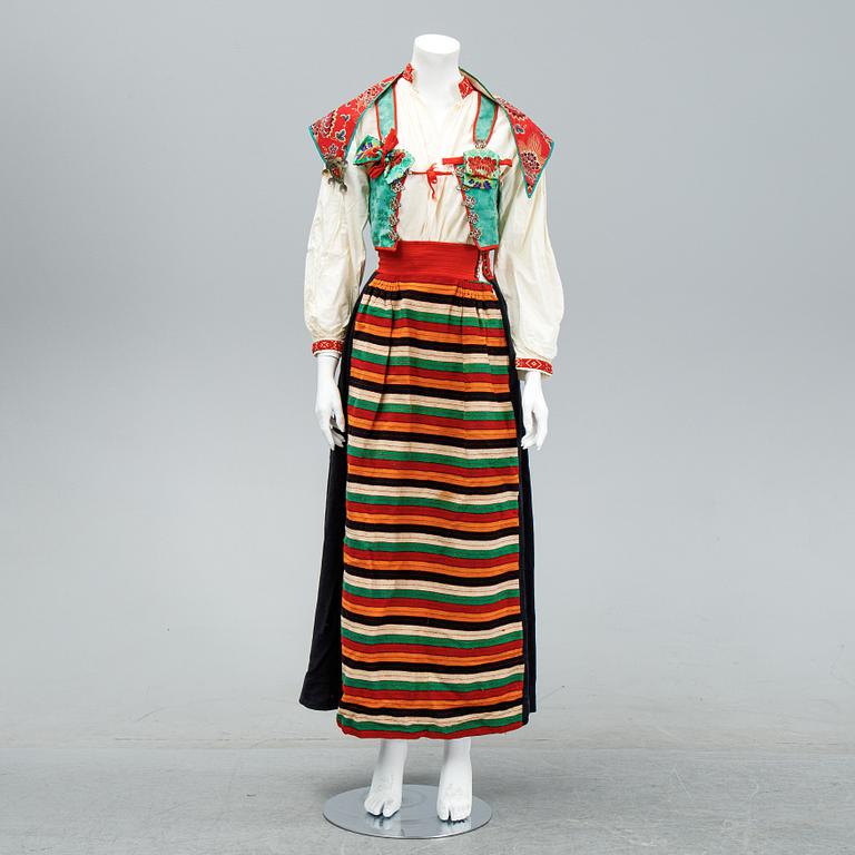 A traditional folk dress from the region of Rättvik Sweden.
