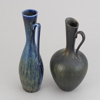 Gunnar Nylund, a set of six stoneware vases and a bowl for Rörstrand.