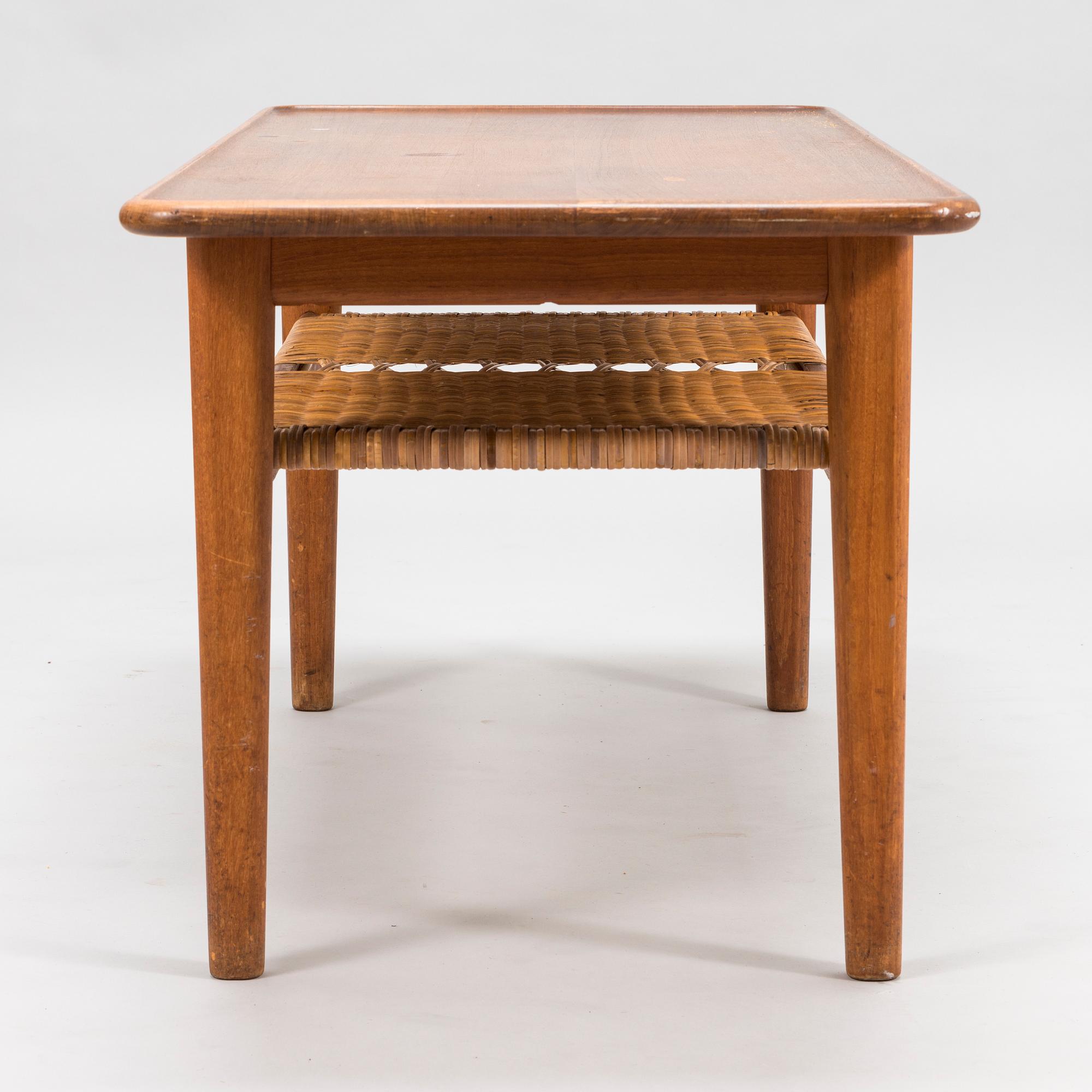 HANS J WEGNER, a Danish mid-20th century coffee table for Andreas Tuck.