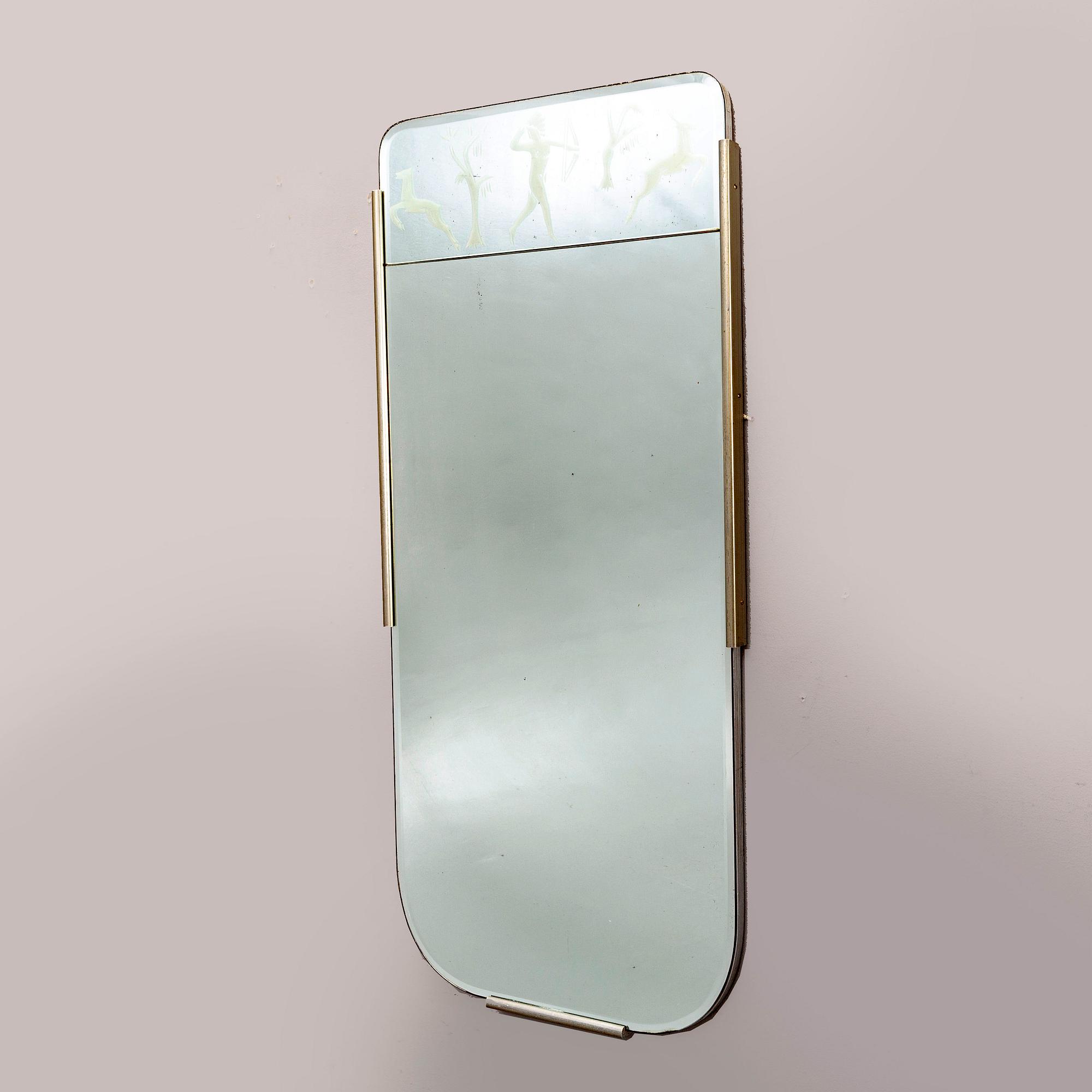 A Swedish Modern 1930/40s mirror.