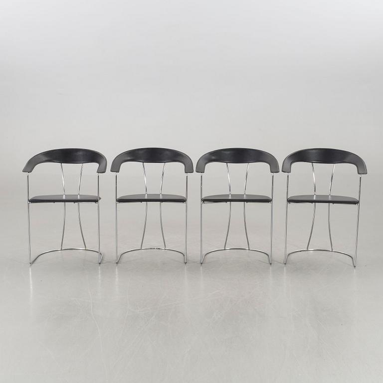 A SET OF FOUR CHAIRS 1970'S.