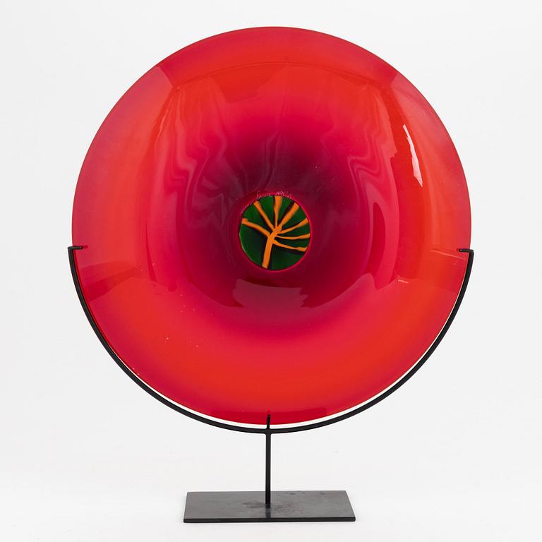 Laura Diaz de Santillana, a 'Quattro Stagioni' glass dish, Venini, Murano, Italy, 1997.