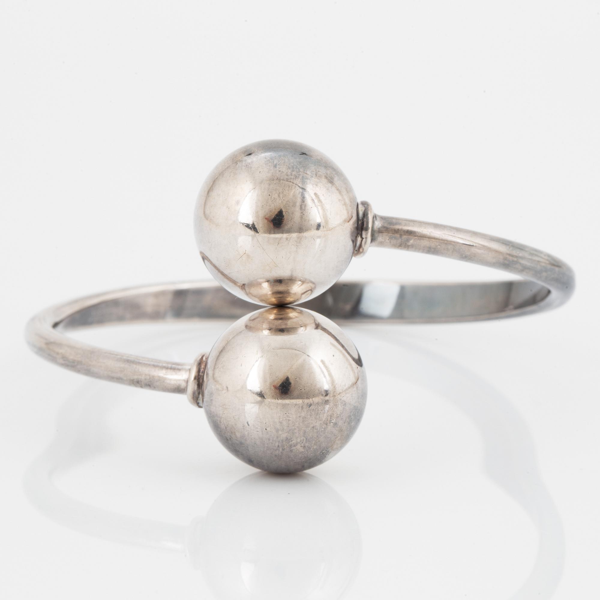 ULF SANDBERG, bangle, silver, K&EC Göteborg 1967.