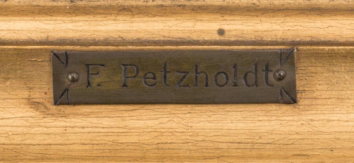 FREDERIK ERNST PETZHOLDT, oil on canvas, attributed to.