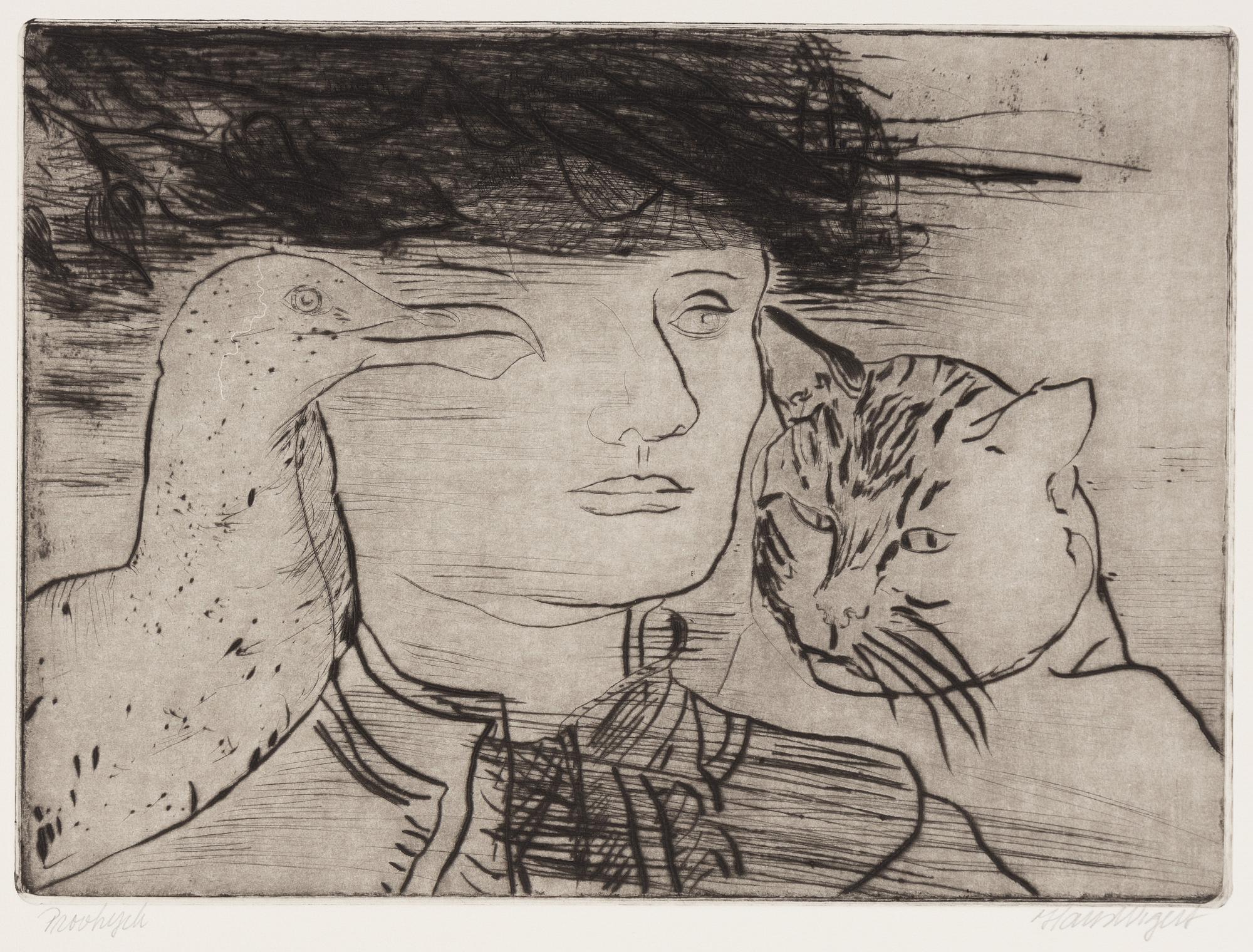 Hans Wigert, Fågel, katt och man.